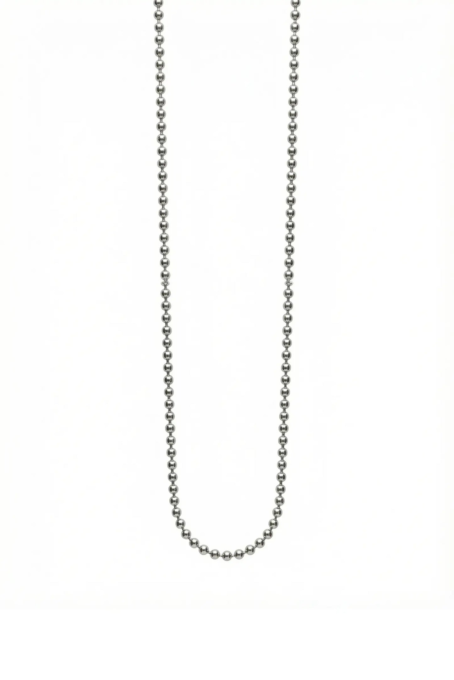 Cadena estilo militar unisex en plata esterlina, acabado pulido o pavonado DOPAMYN