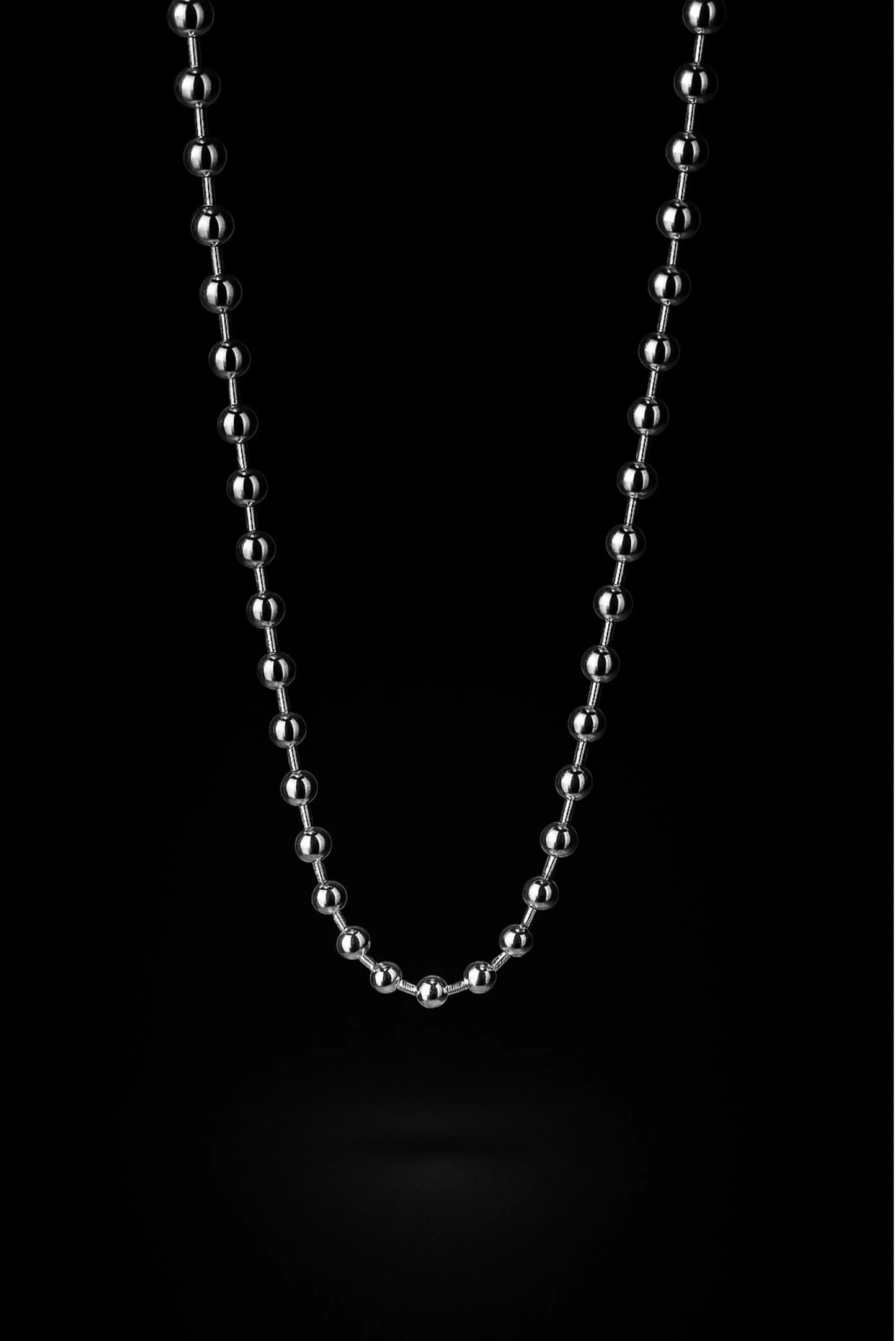 Cadena estilo militar unisex en plata esterlina, acabado pulido o pavonado – DOPAMYN