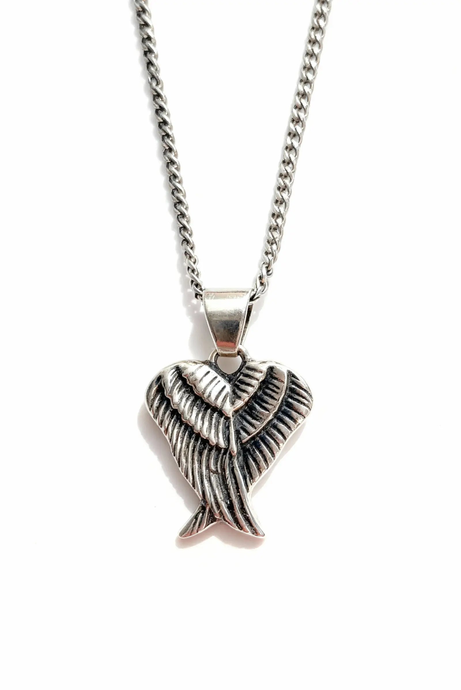 Collar unisex de alas en plata esterlina con diseño artesanal DOPAMYN