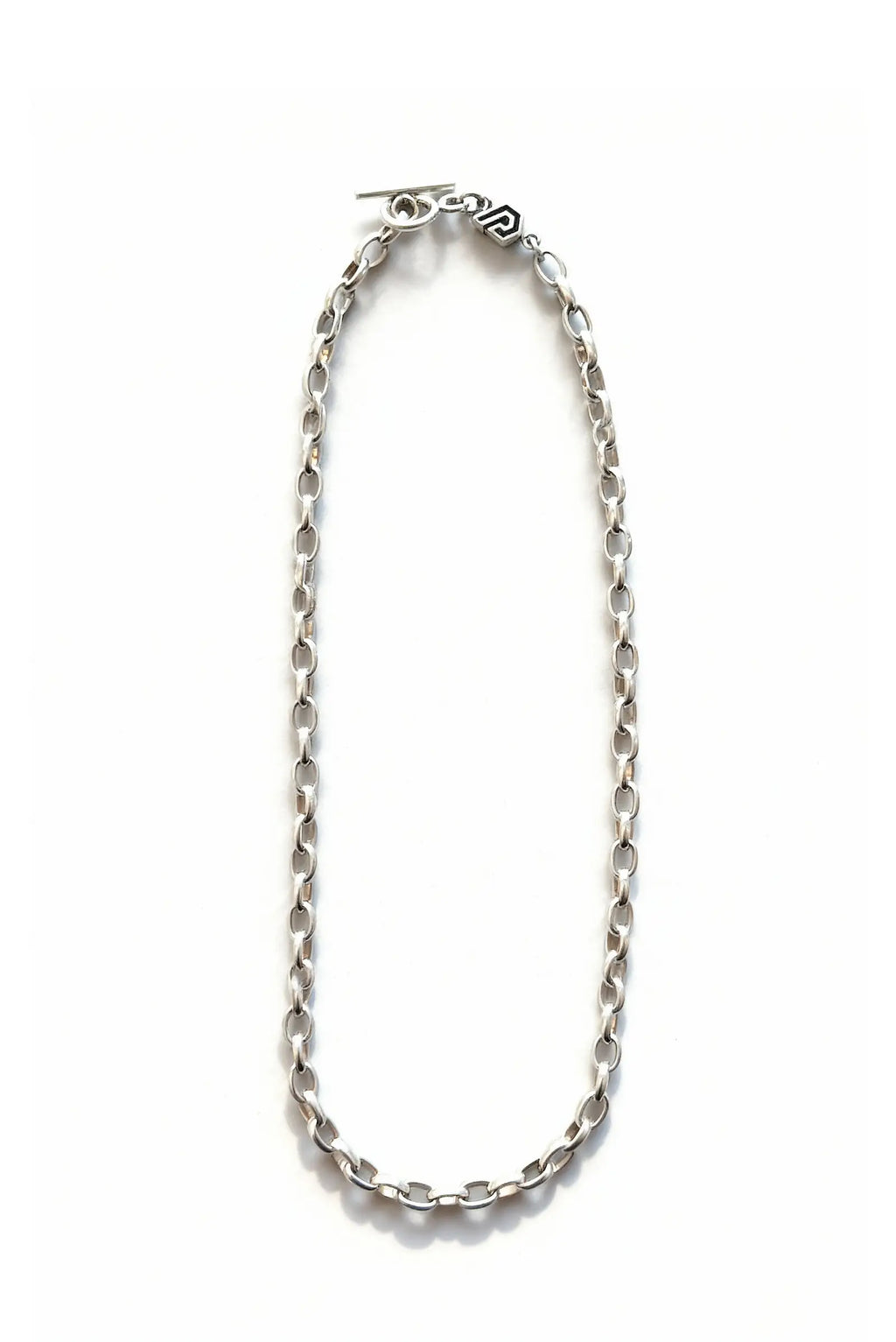 Collar unisex de eslabón grande en plata esterlina, modelo Orbit de Dopamyn