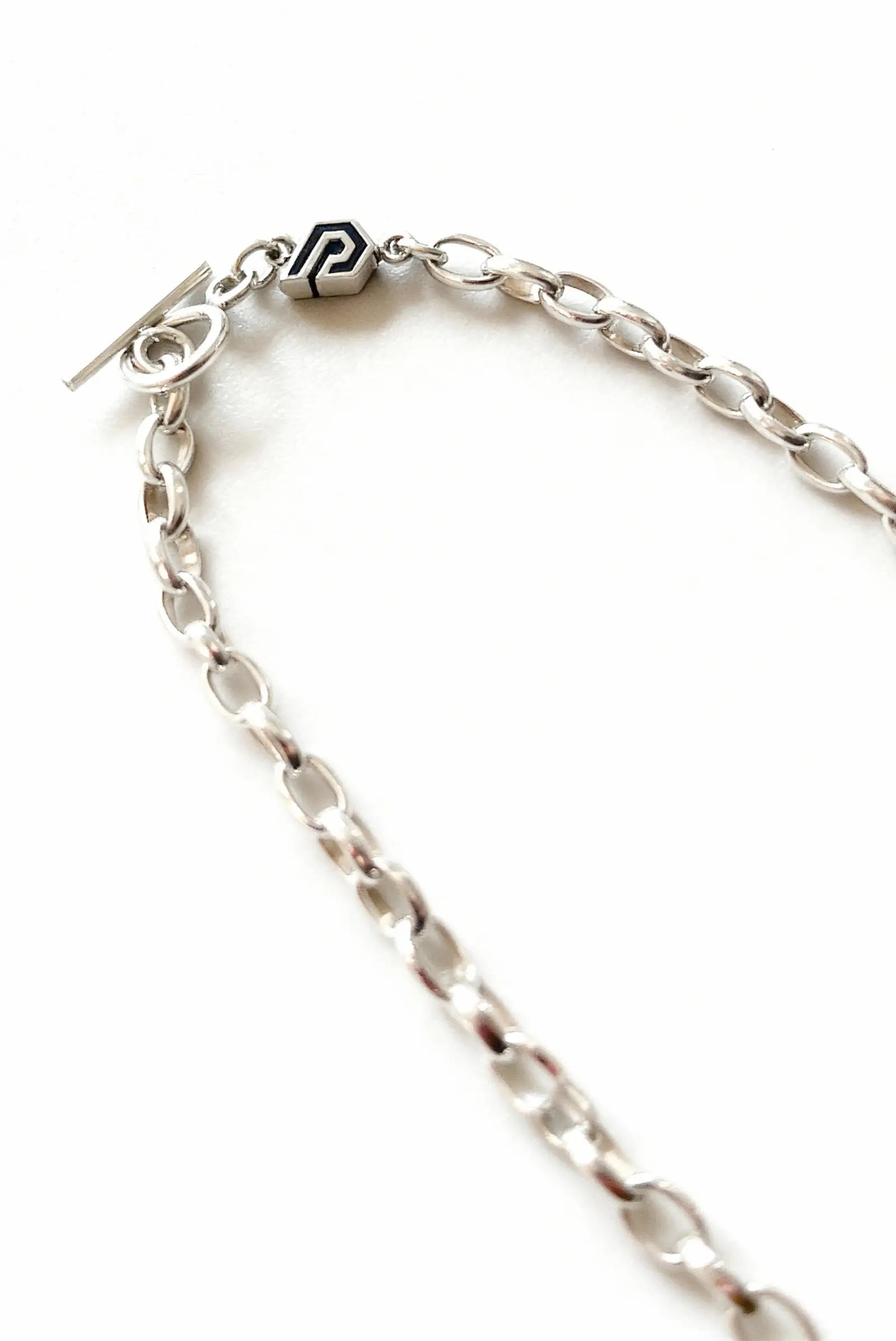 Collar unisex de eslabón grande en plata esterlina, modelo Orbit de Dopamyn