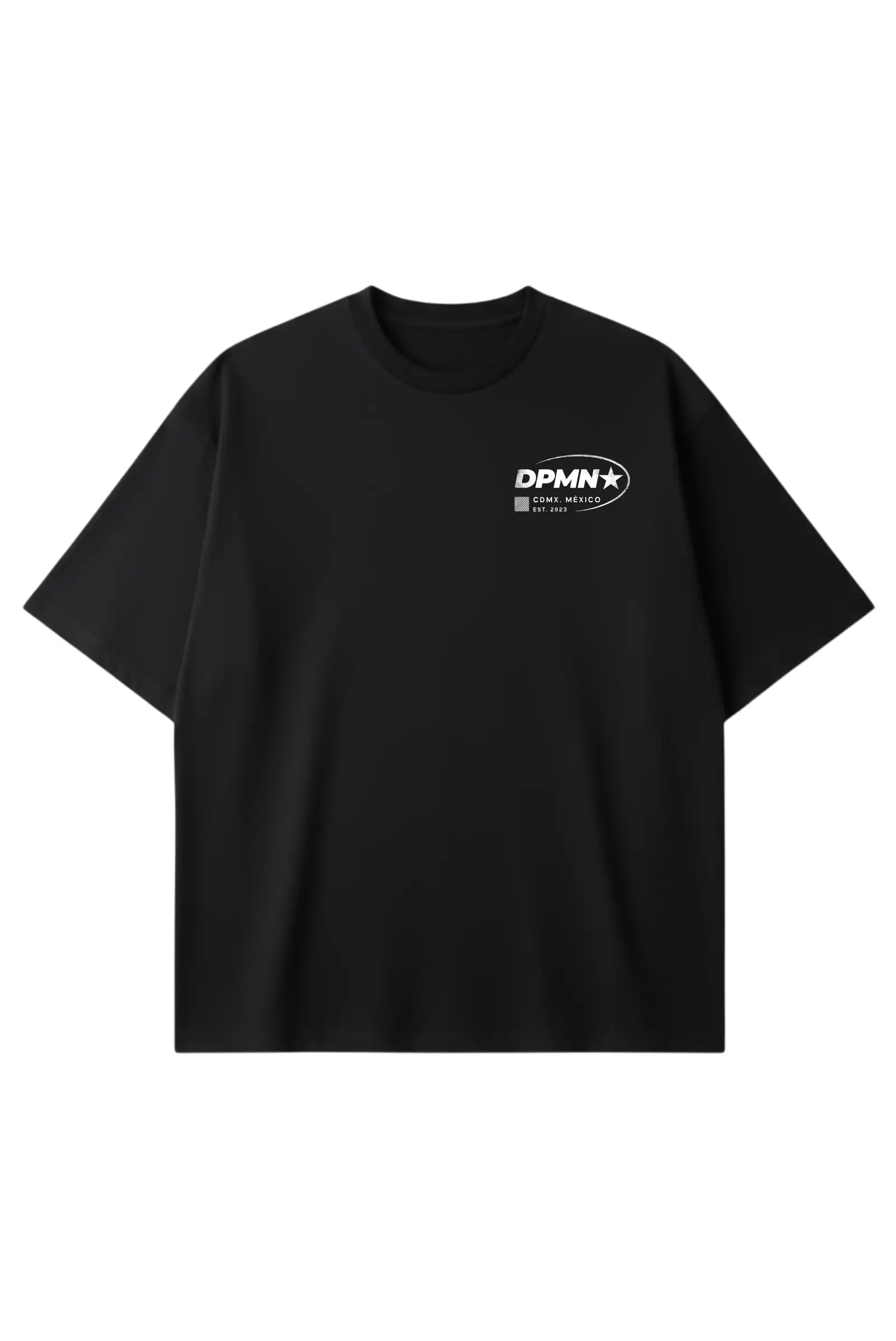 Signature DPMN Oversized Tee — All Black