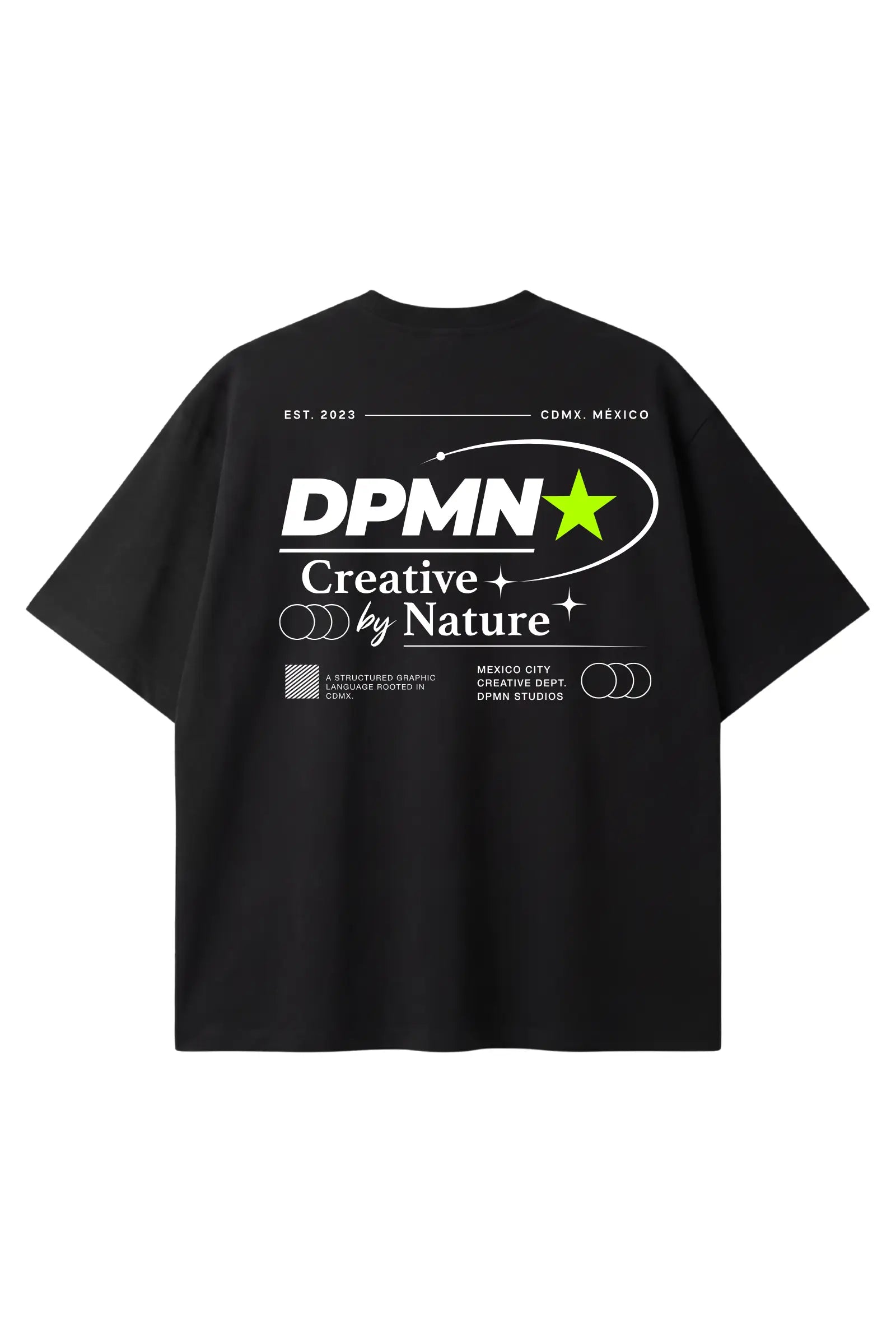 Signature DPMN Oversized Tee — All Black