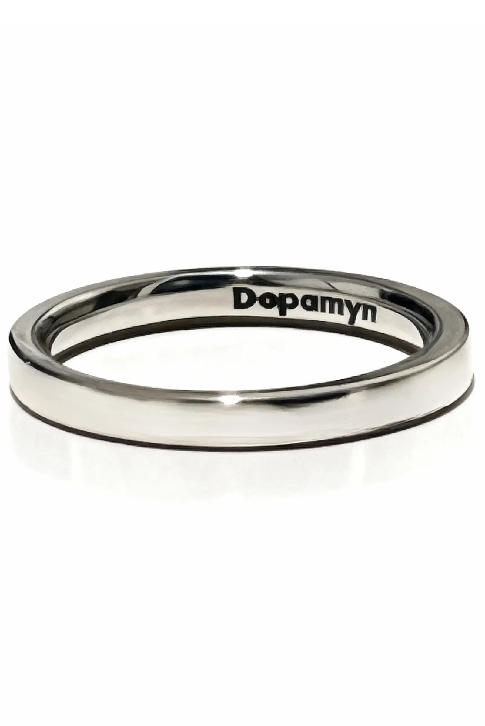 Anillo circulo de la vida unisex de plata DOPAMYN, diseño delgado y minimalista.