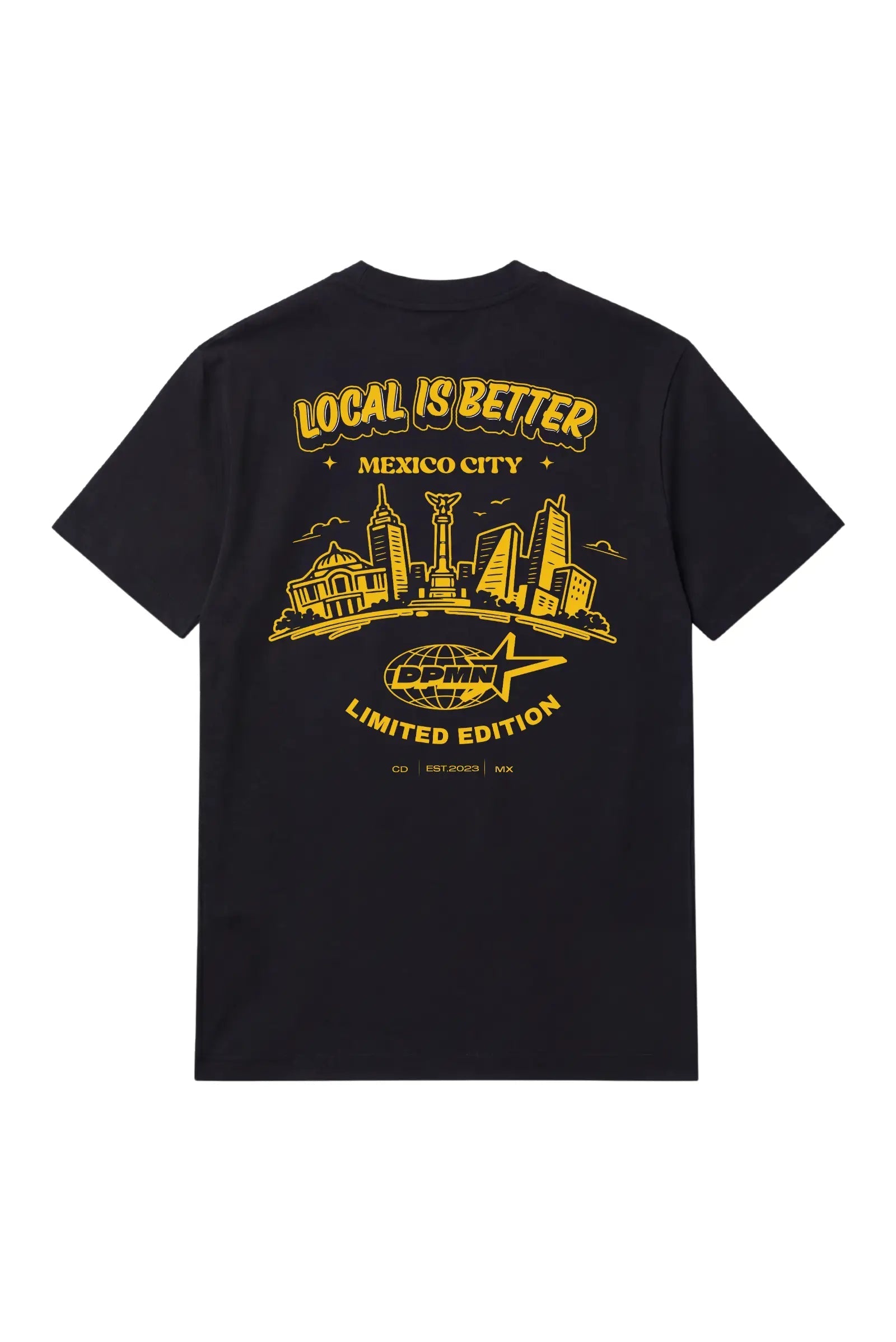 Local Is Better Regular Tee — All Black DOPAMYN