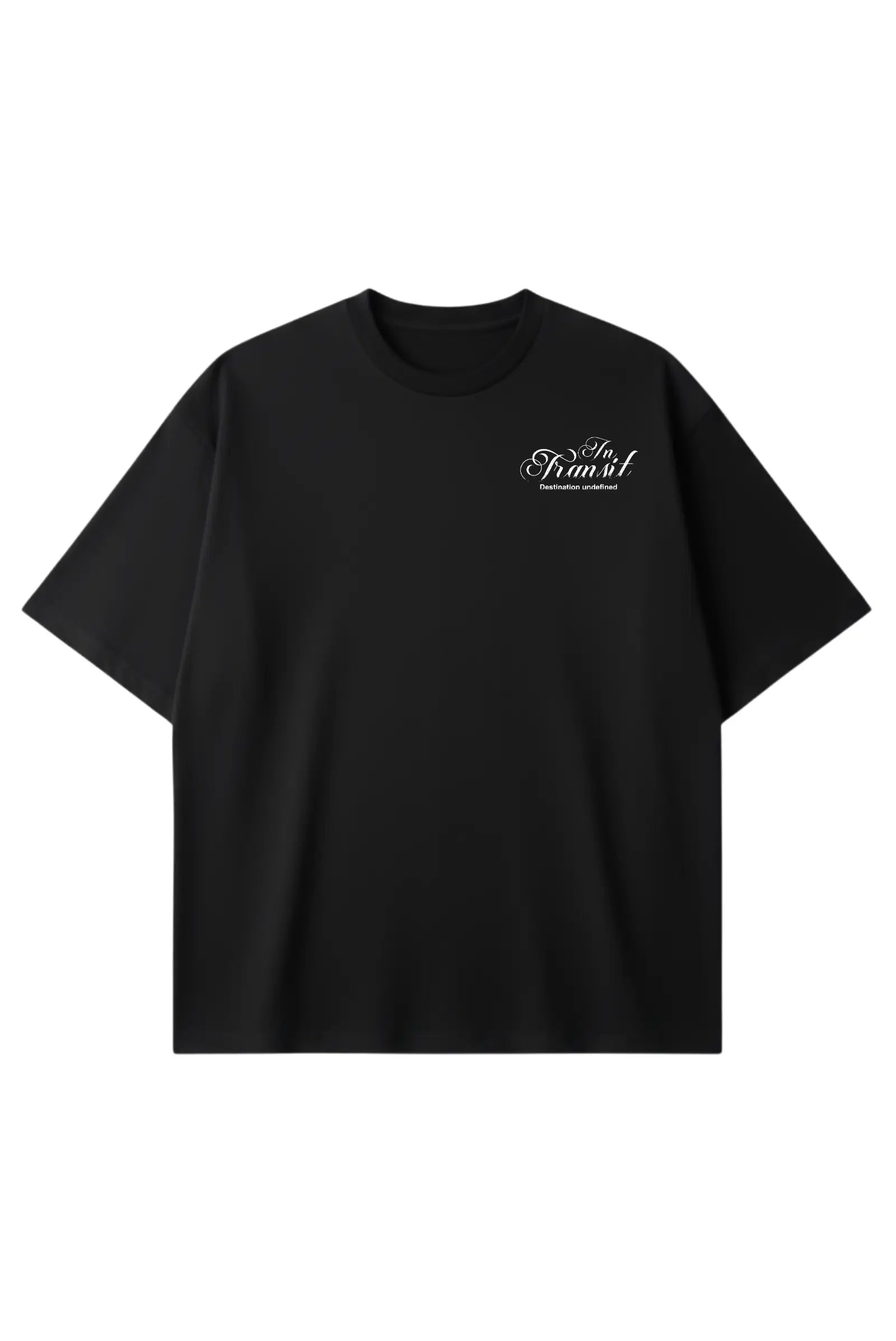 In Transit Oversized Tee — All Black