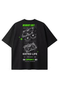 Edited Life Oversized Tee — All Black