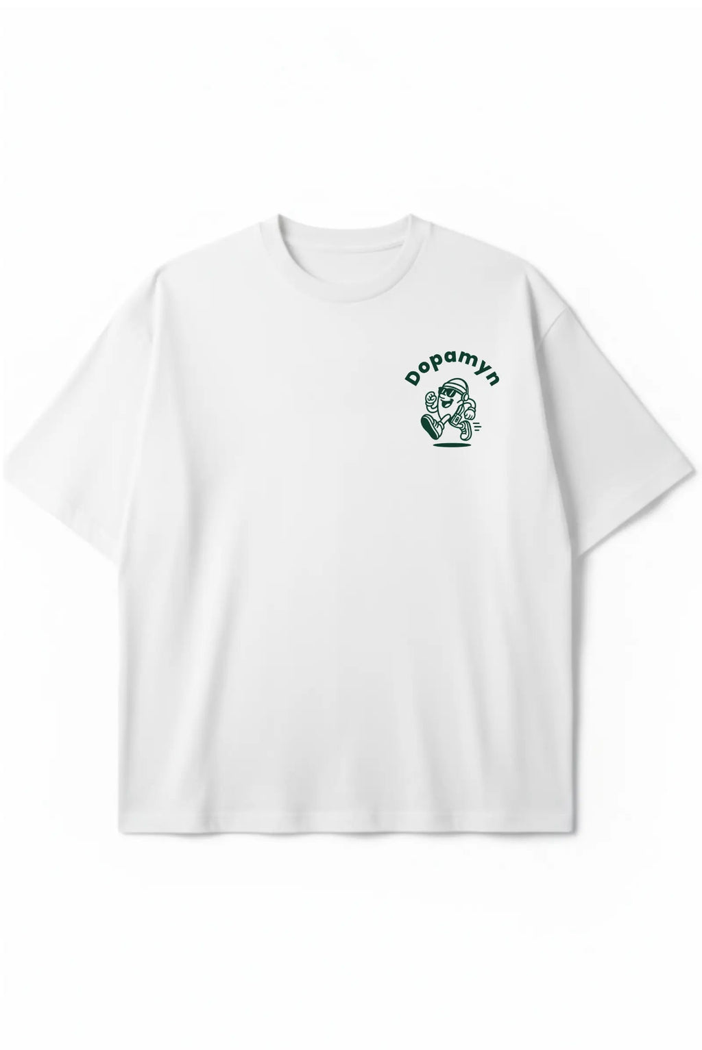 Anti-Hustle Oversized Tee Blanca DOPAMYN