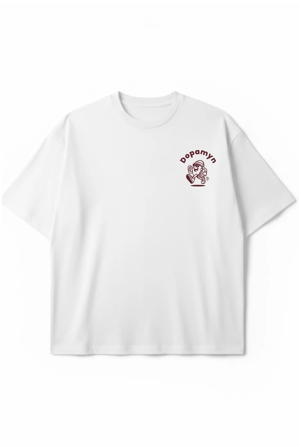 Anti-Hustle Oversized Tee Blanca DOPAMYN