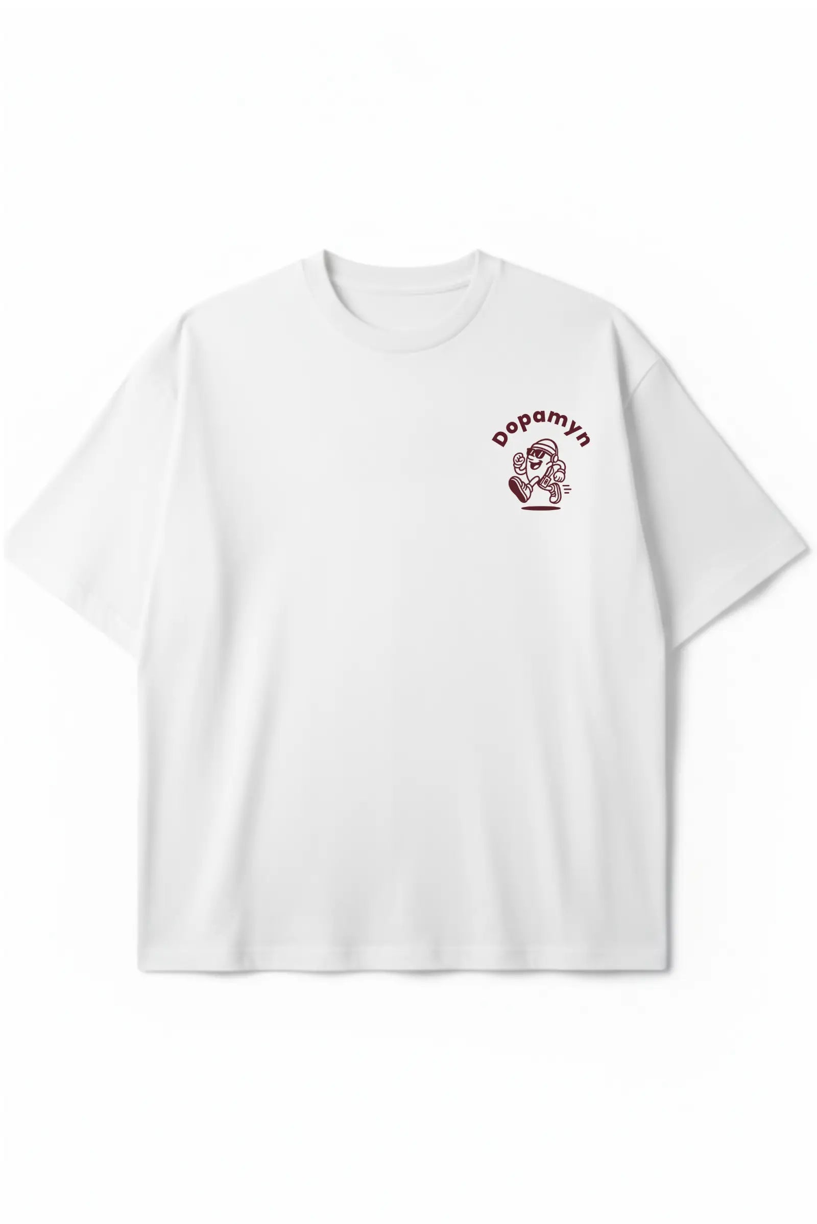 Anti-Hustle Oversized Tee Blanca DOPAMYN