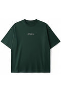 Playera DPMN oversized tee verde logo DPMN estrella frontal streetwear unisex DOPAMYN