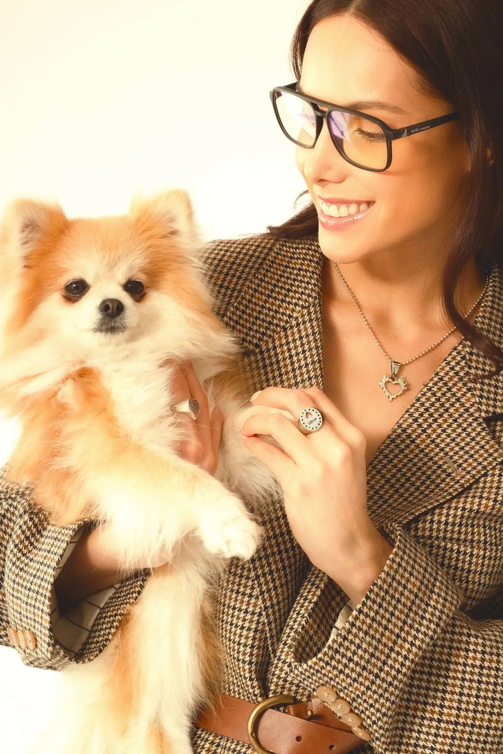 Anillo unisex de plata con palabra AMOR y corazón Dopamyn