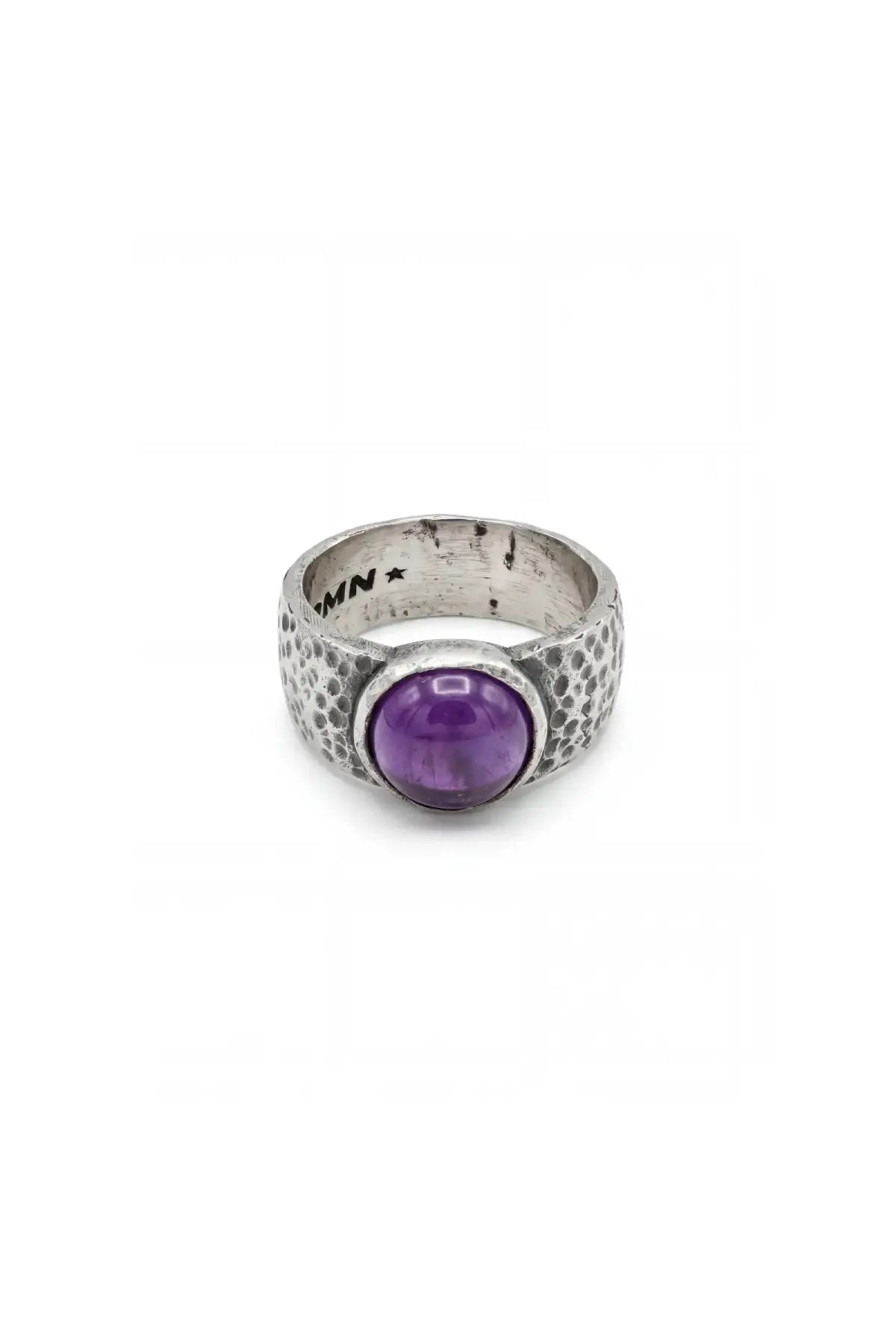 Anillo Relic vista superior de la piedra natural