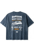 Archive Motors Semi Oversized Tee — Washed Blue