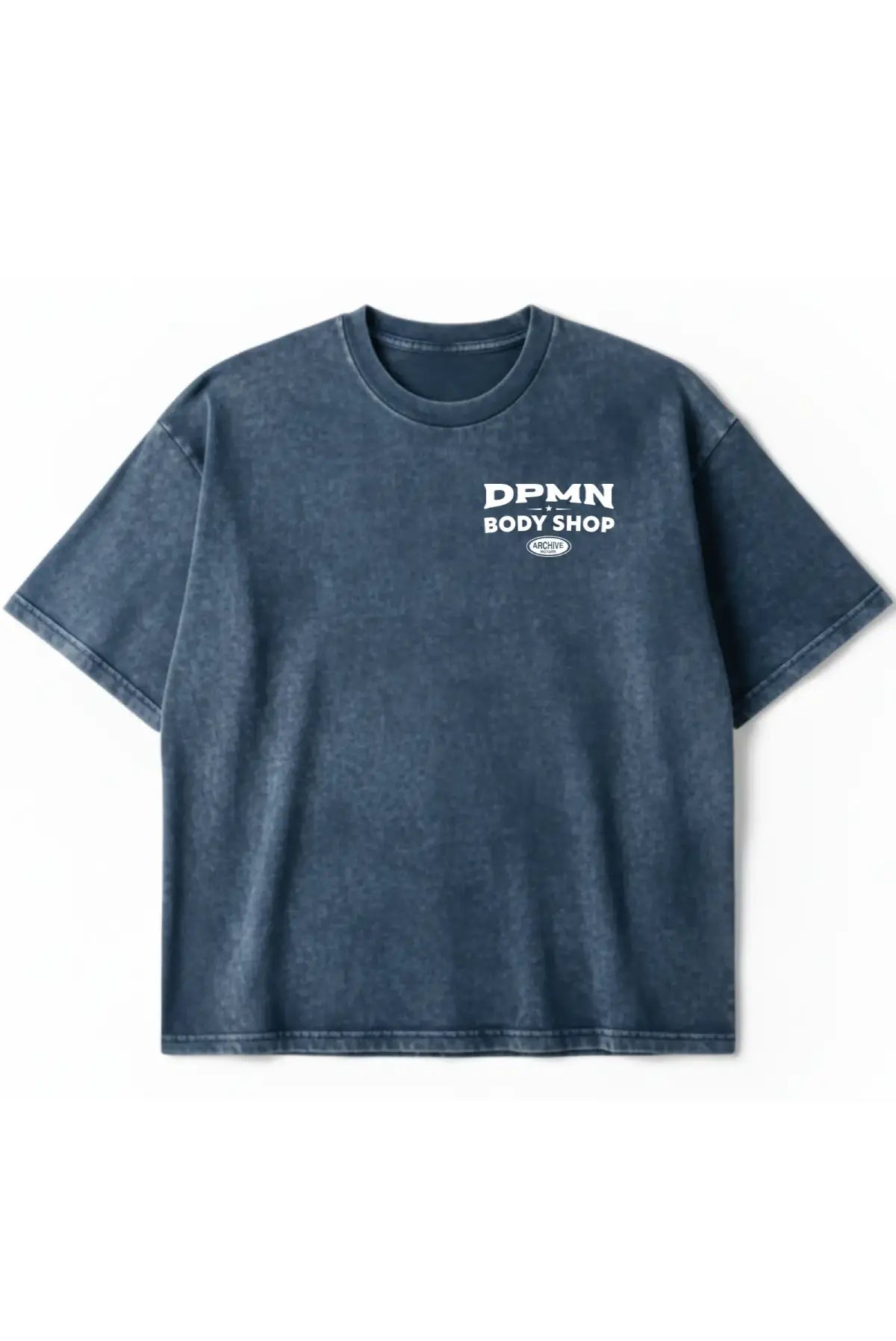 Archive Motors Semi Oversized Tee — Washed Blue