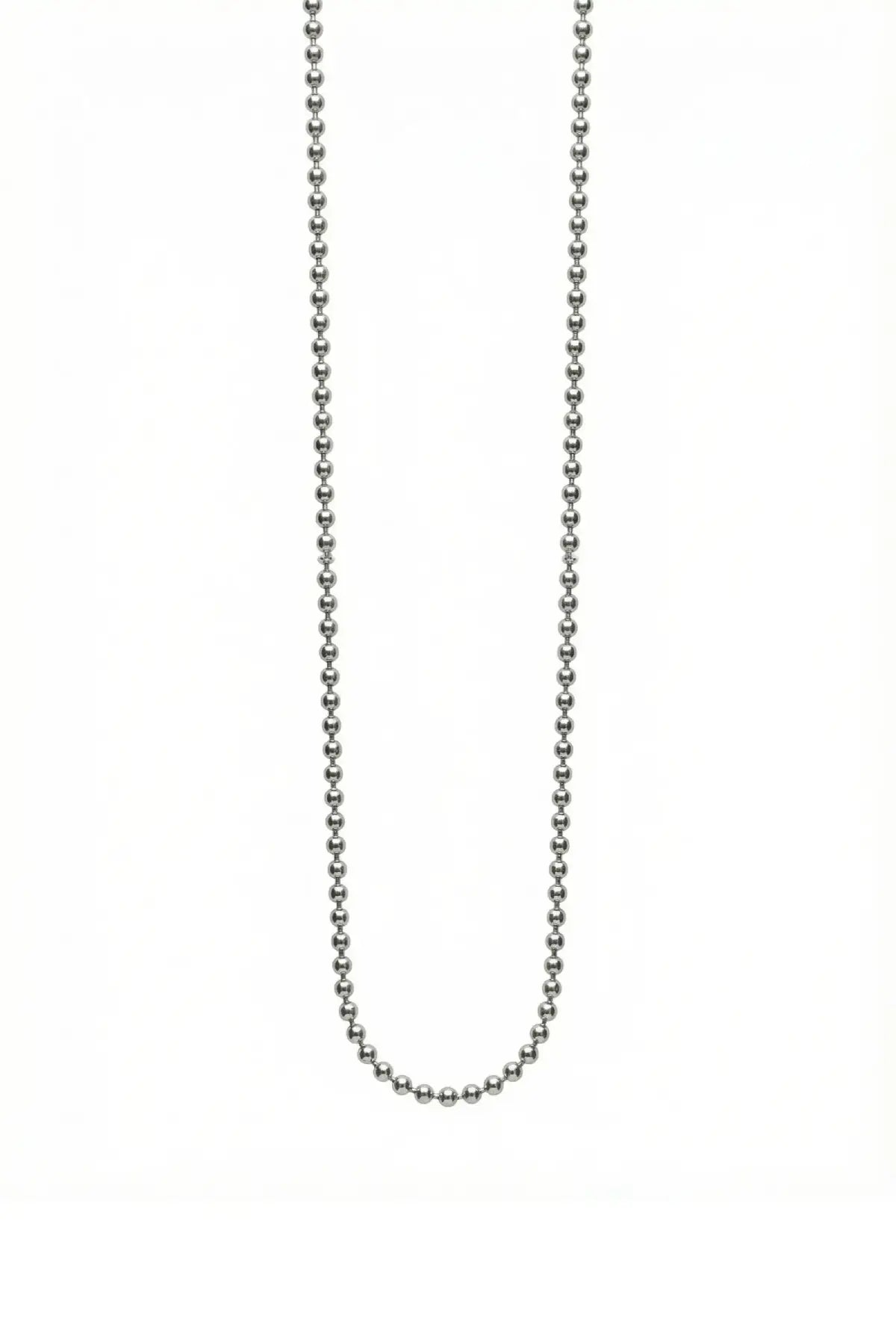 Cadena estilo militar unisex en plata esterlina, acabado pulido o pavonado DOPAMYN