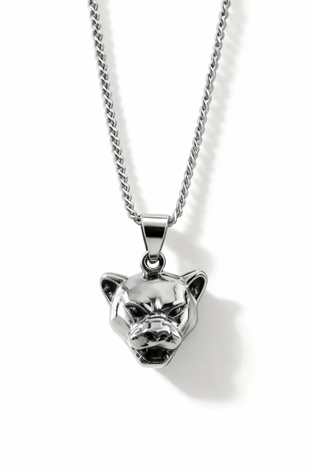 Collar Panther en plata .950 estilo minimalista, artesanal y unisex DOPAMYN