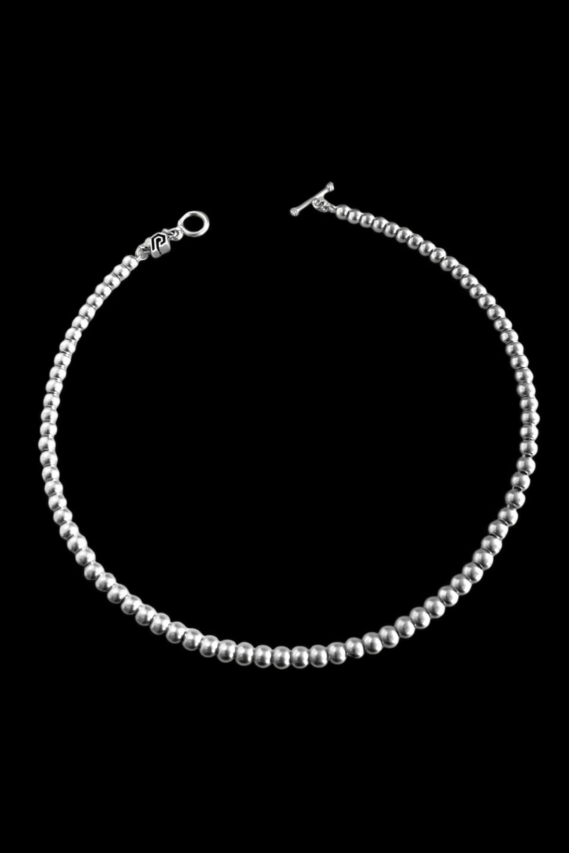 Collar unisex Sphere minimalista con perlas de plata esterlina – DOPAMYN
