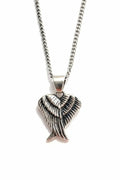 Collar unisex de alas en plata esterlina con diseño artesanal DOPAMYN