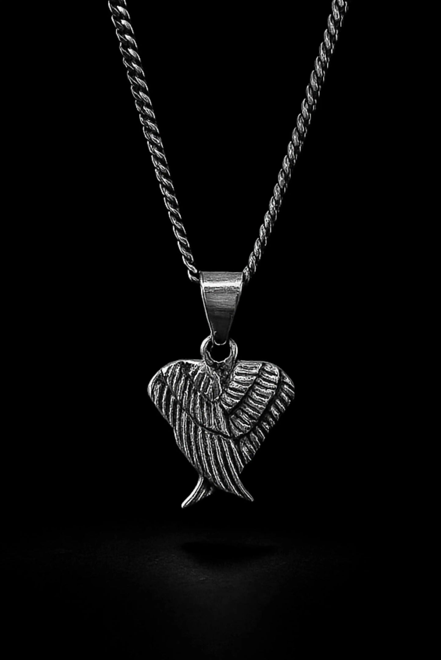 Collar unisex de alas en plata esterlina con diseño artesanal – DOPAMYN
