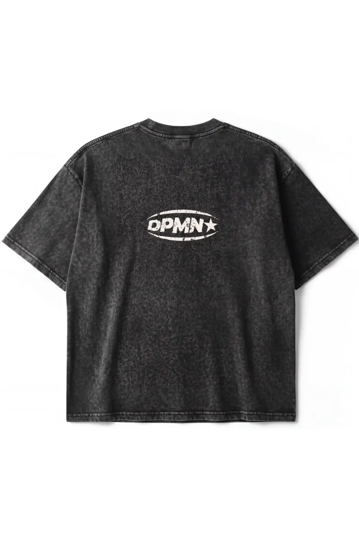 ICON DPMN Semi Oversized Tee Washed Black, playera unisex acabado acid wash DOPAMYN