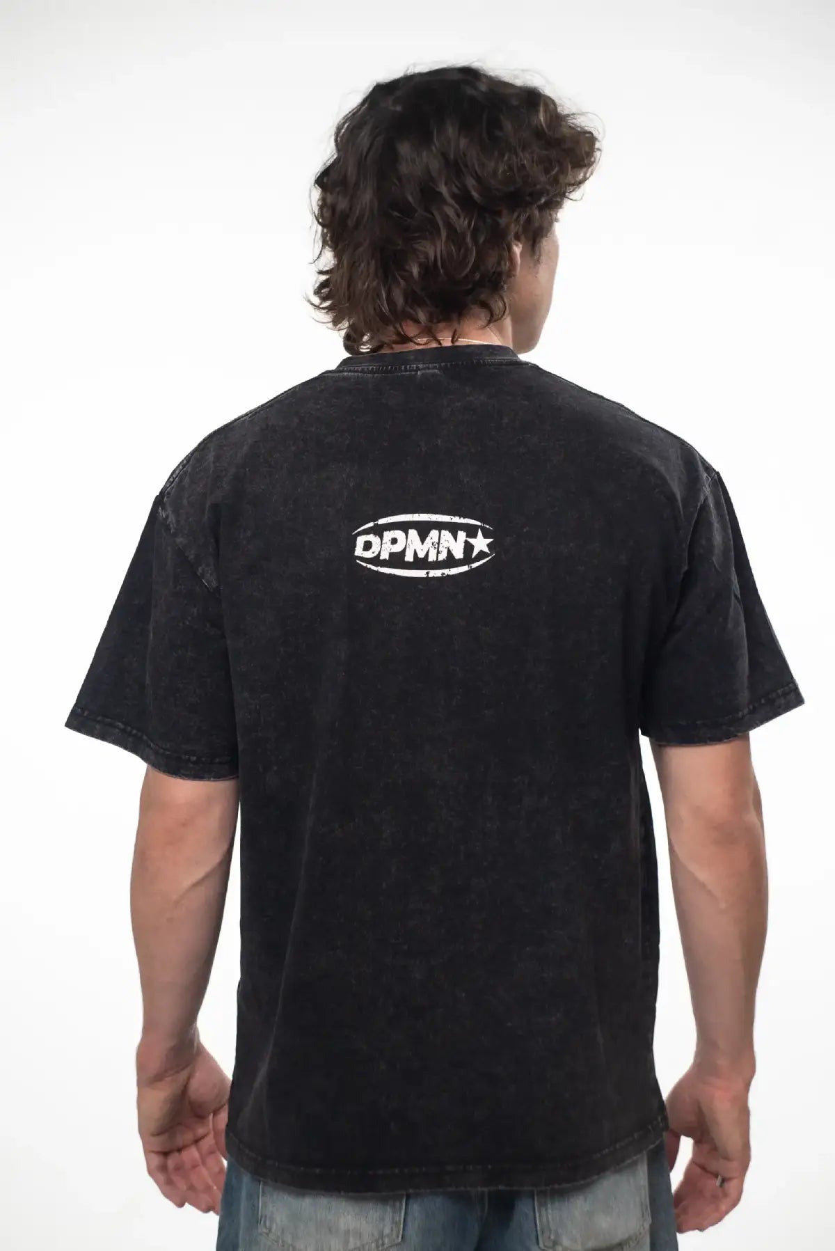 ICON DPMN Semi Oversized Tee — Washed Black