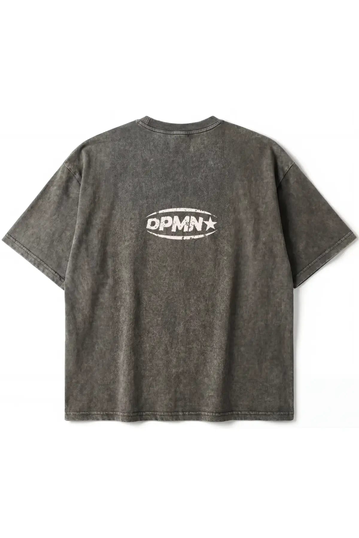 ICON DPMN Semi Oversized Tee Washed Grey, playera unisex acabado acid wash DOPAMYN