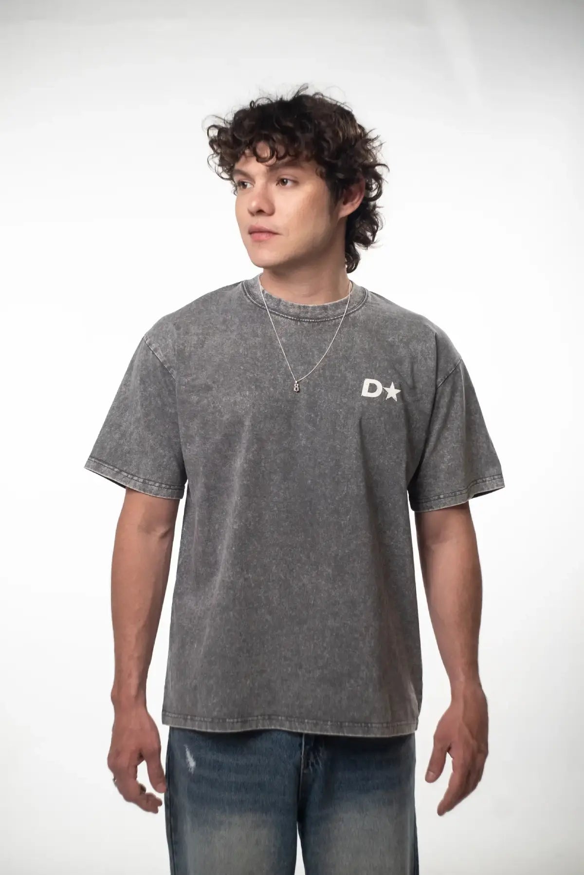 ICON DPMN Semi Oversized Tee — Washed Grey