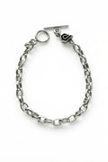 Pulsera unisex de eslabón grande en plata esterlina, modelo Orbit de Dopamyn