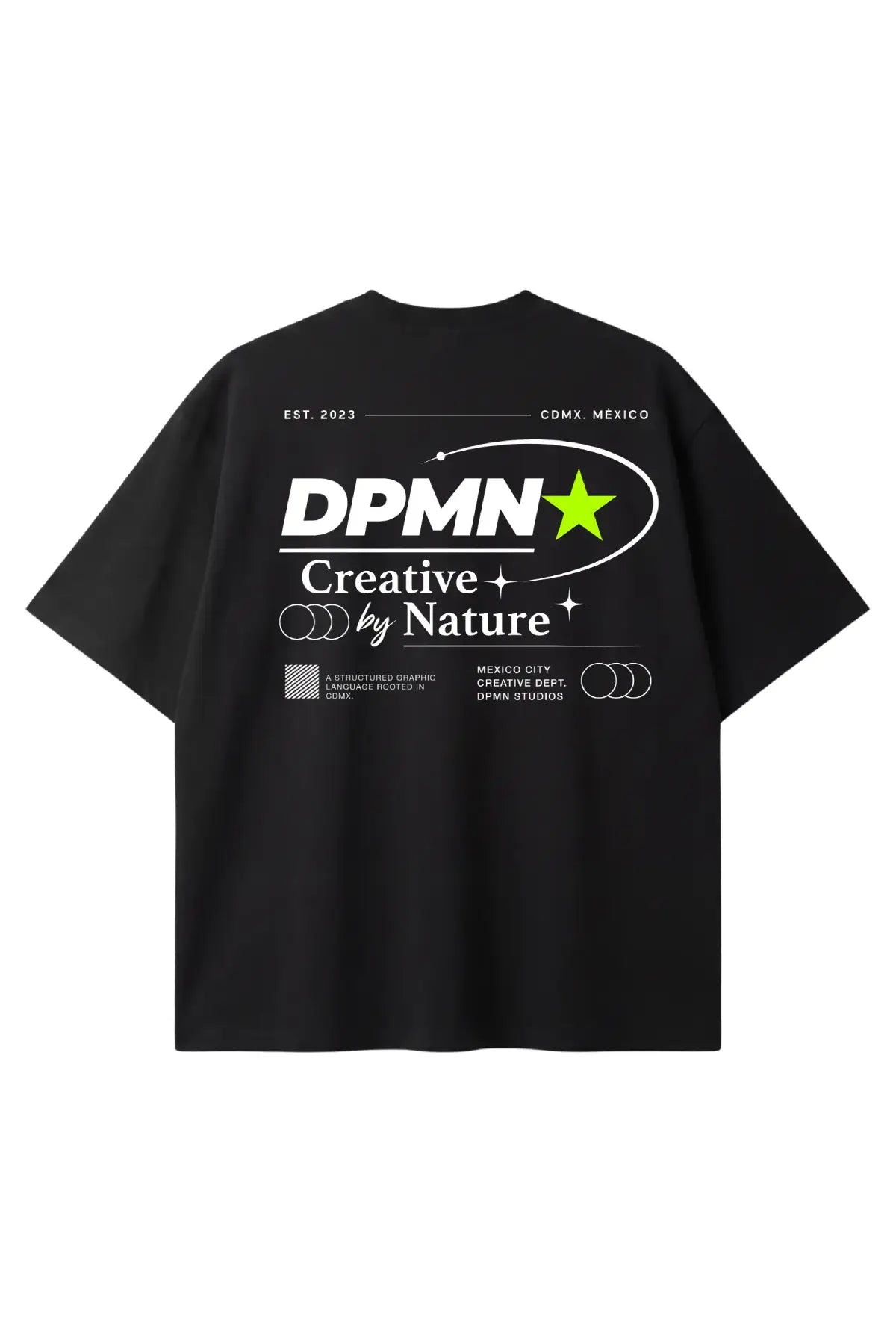 Signature DPMN Oversized Tee — All Black