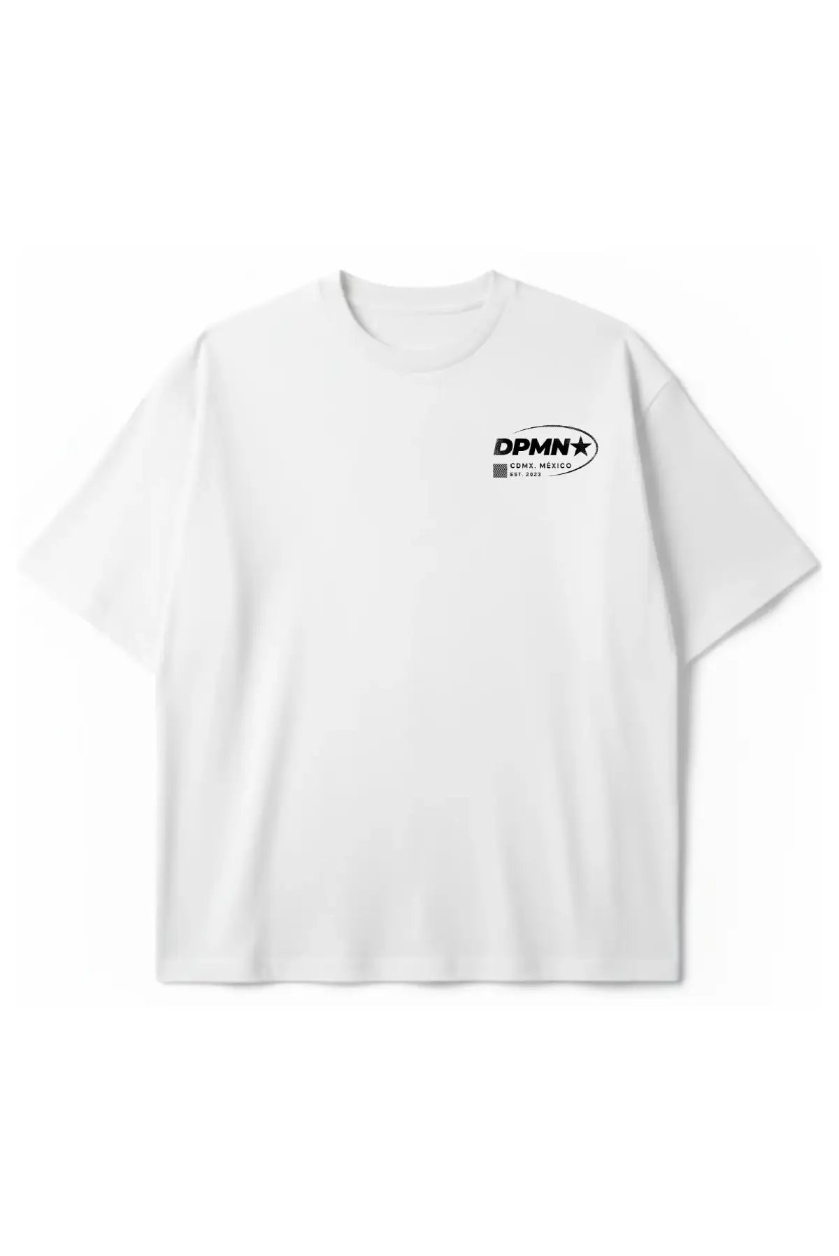Signature DPMN Oversized Tee — Off White