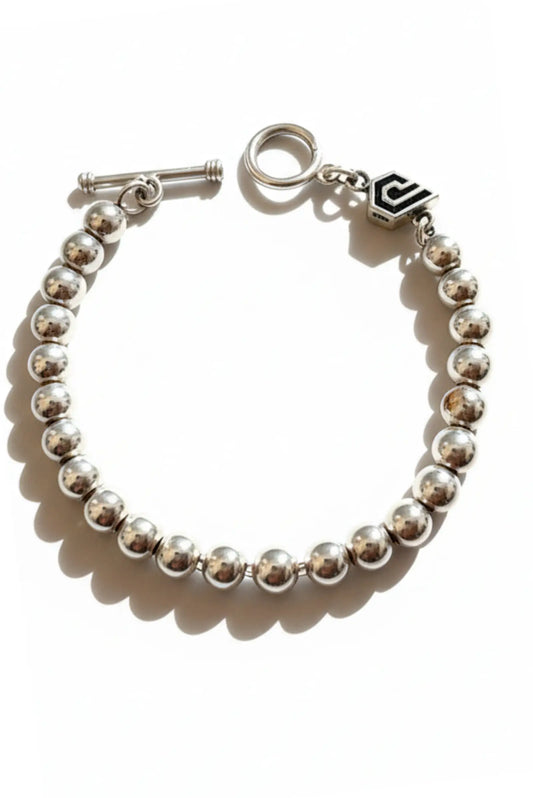 Pulsera unisex Sphere de esferas en plata esterlina con cierre tipo barra DOPAMYN