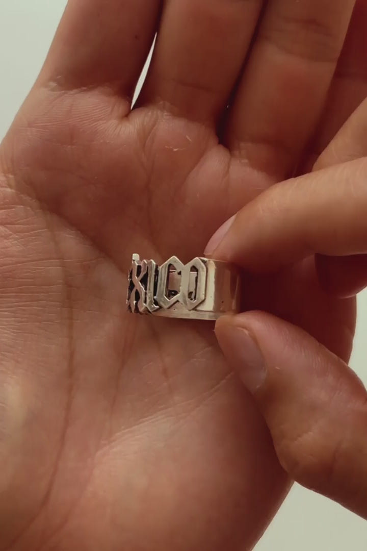 Video del Anillo México en plata .950 hecho a mano DOPAMYN