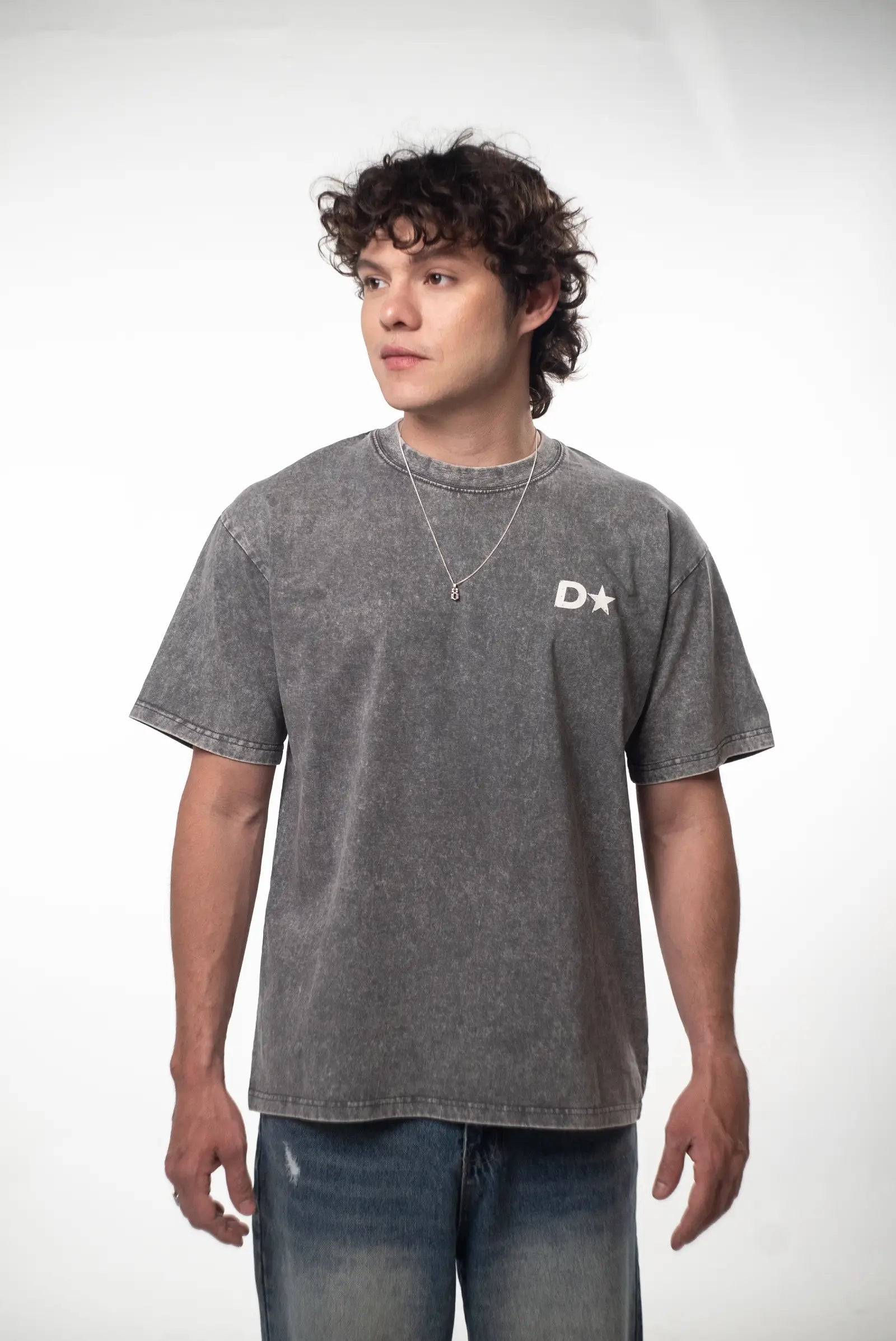 ICON DPMN Oversized Tee — Washed Grey