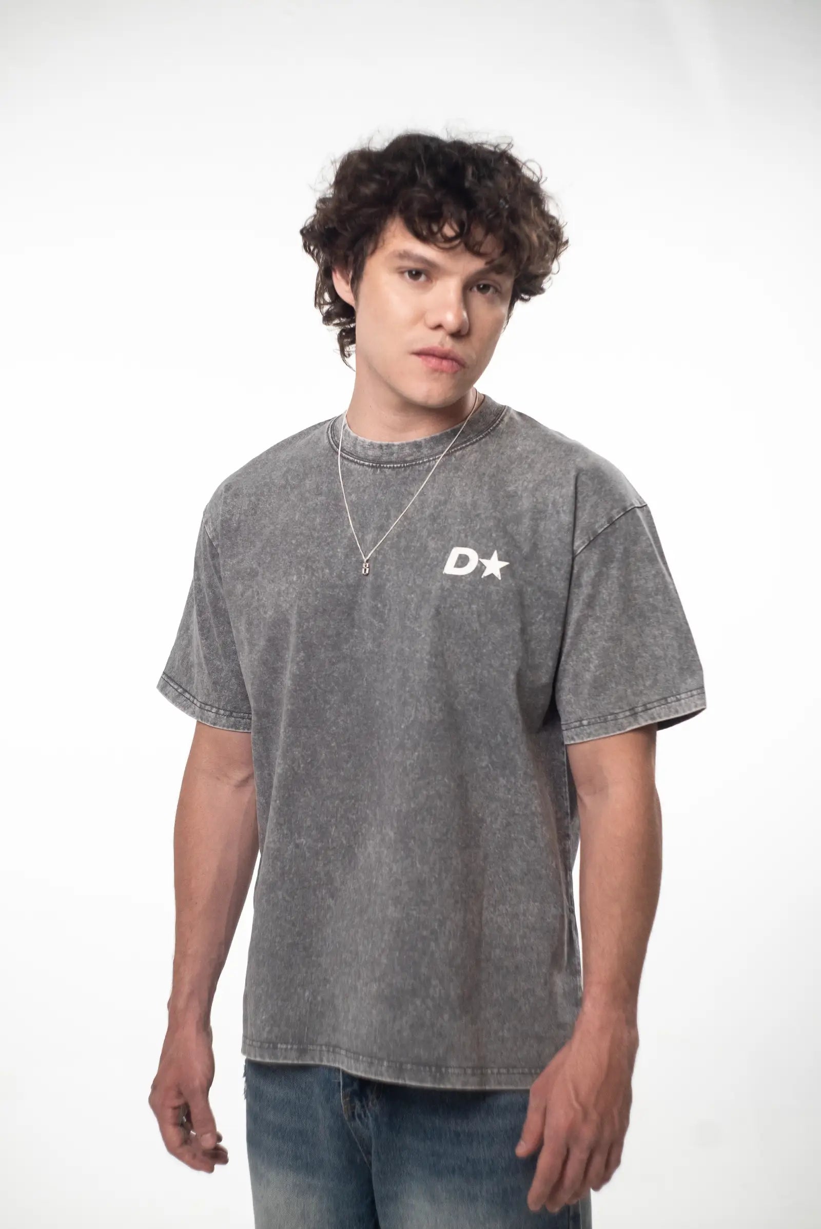 ICON DPMN Oversized Tee — Washed Grey