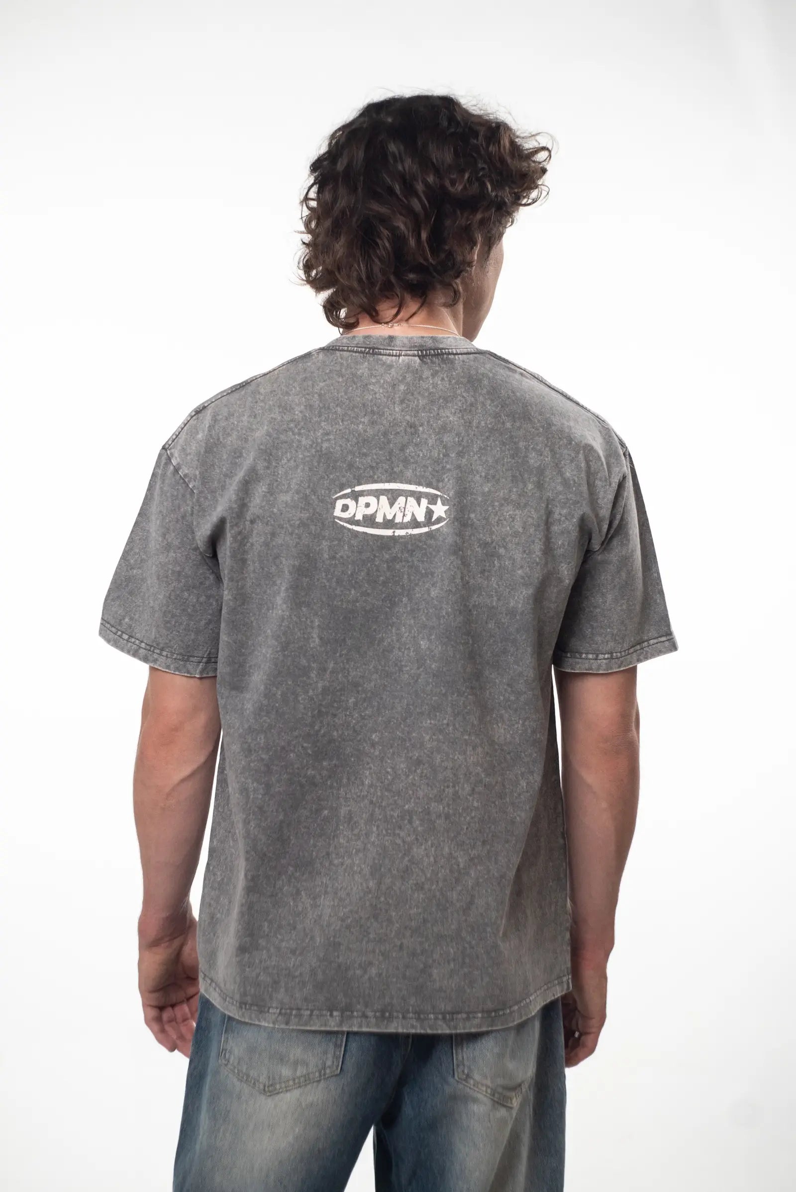 ICON DPMN Oversized Tee — Washed Grey