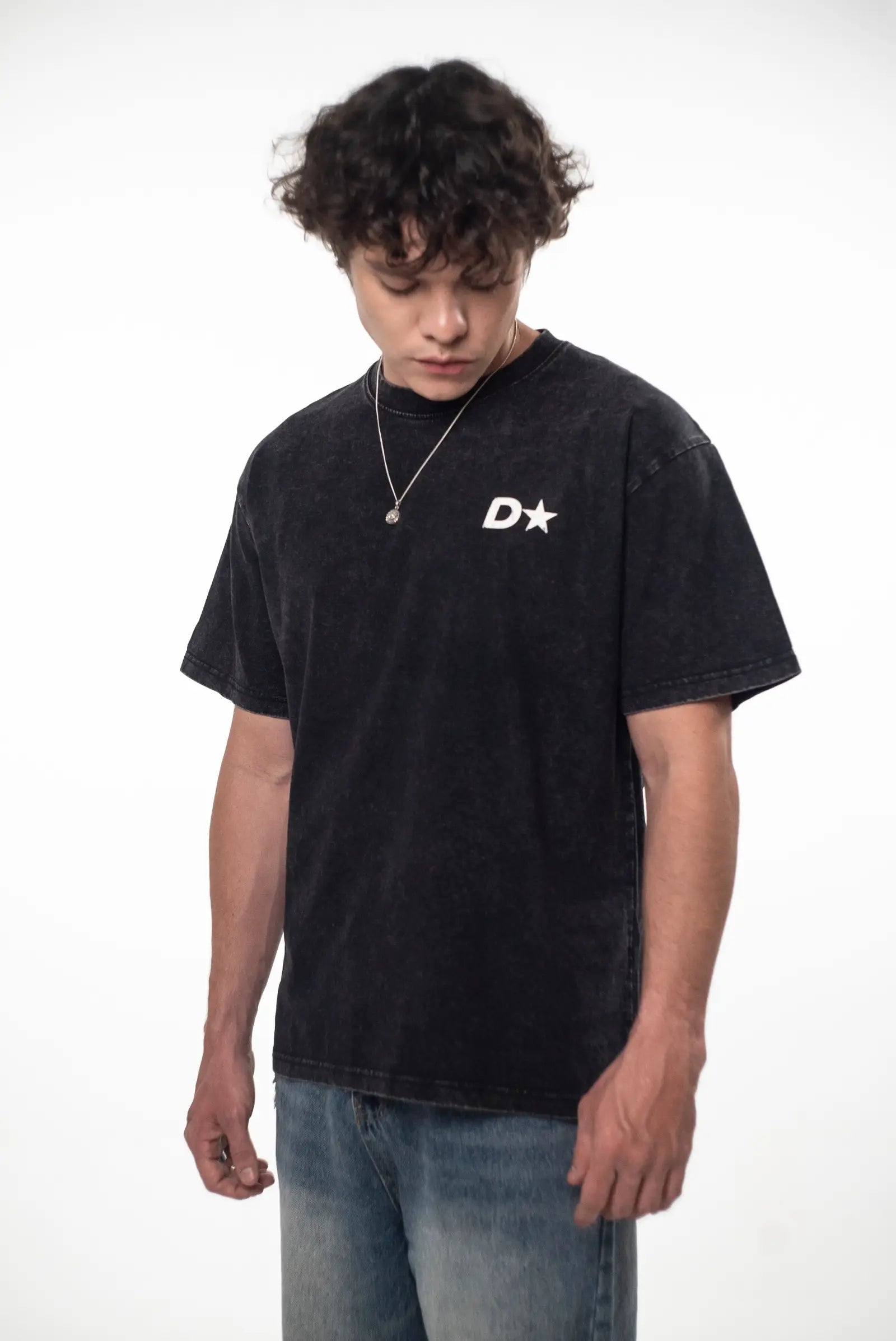 ICON DPMN Oversized Tee — Washed Black