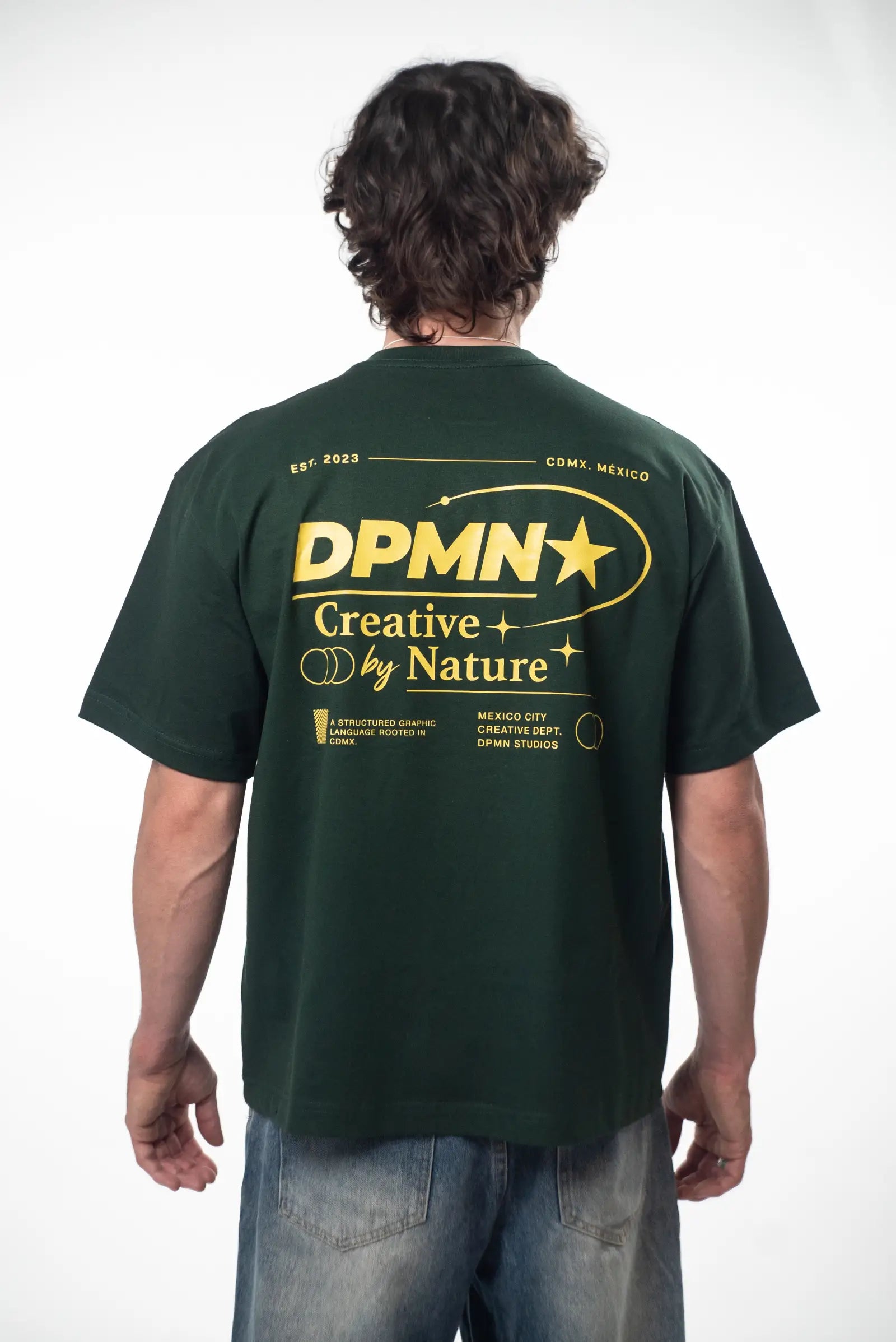 Signature DPMN Oversized Tee — Dark Green