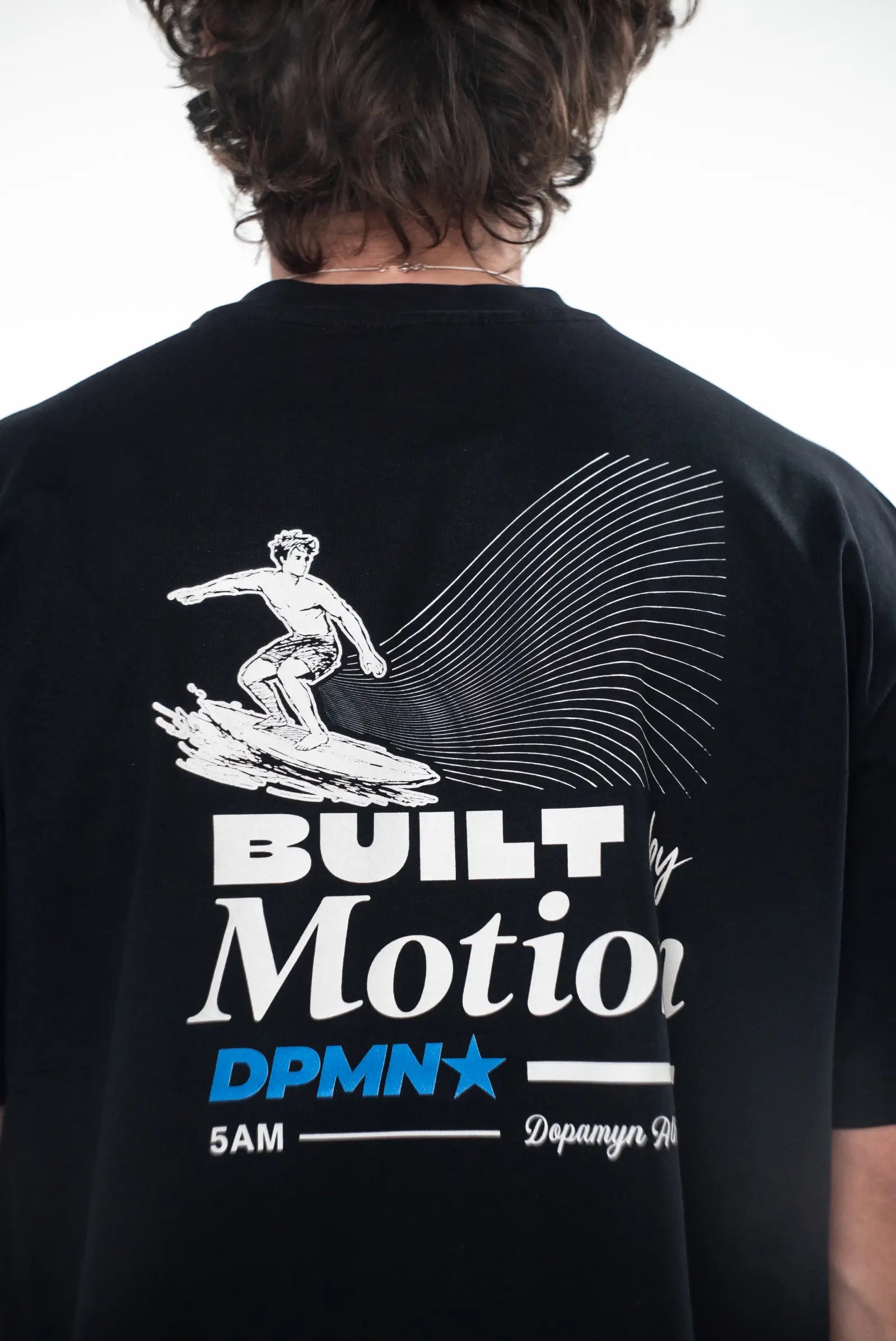 Motion Oversized Tee — All Black