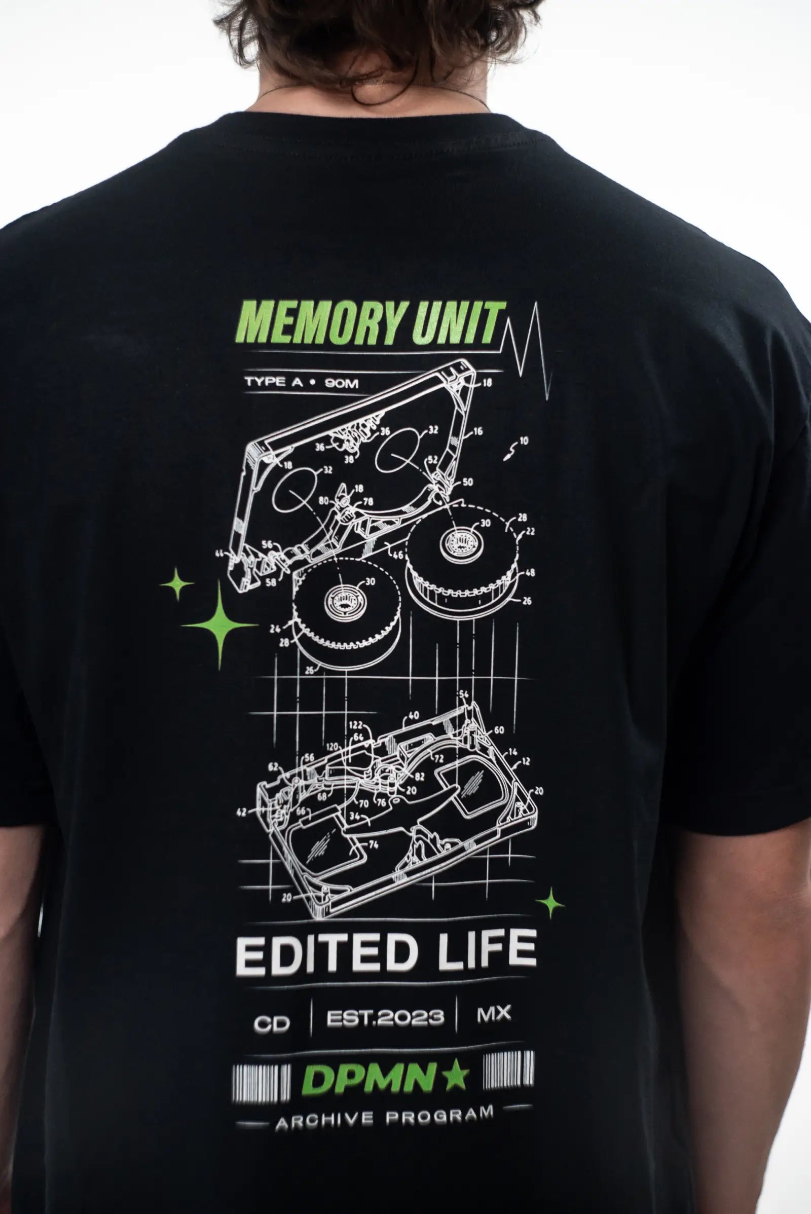 Edited Life Oversized Tee — All Black