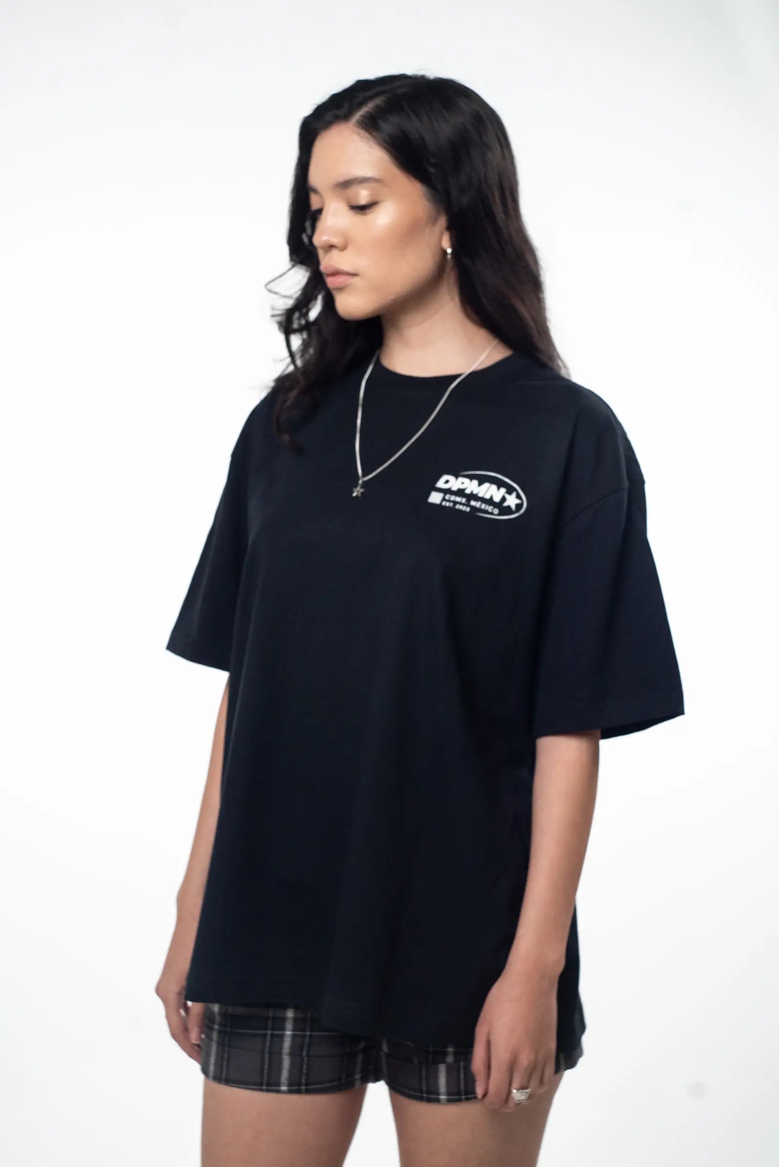Signature DPMN Oversized Tee — All Black