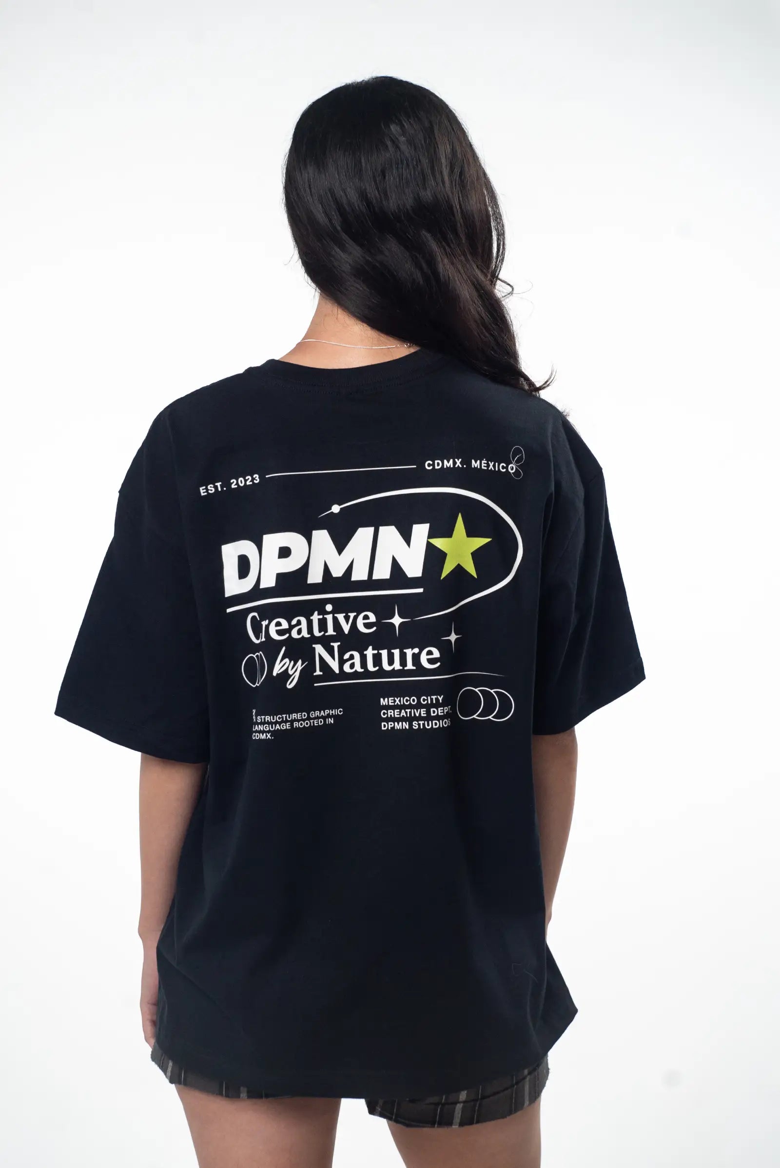 Signature DPMN Oversized Tee — All Black