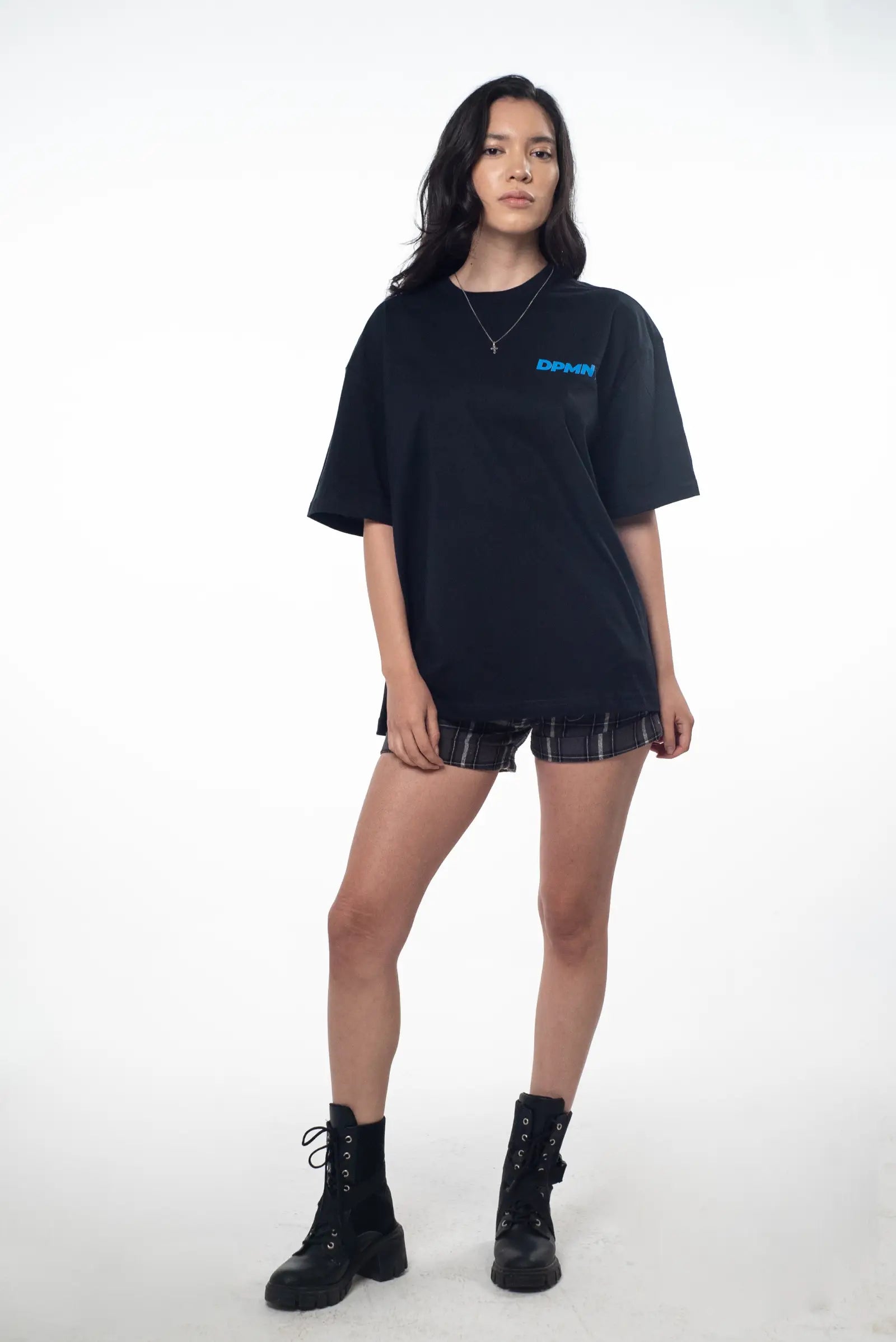 Motion Oversized Tee — All Black