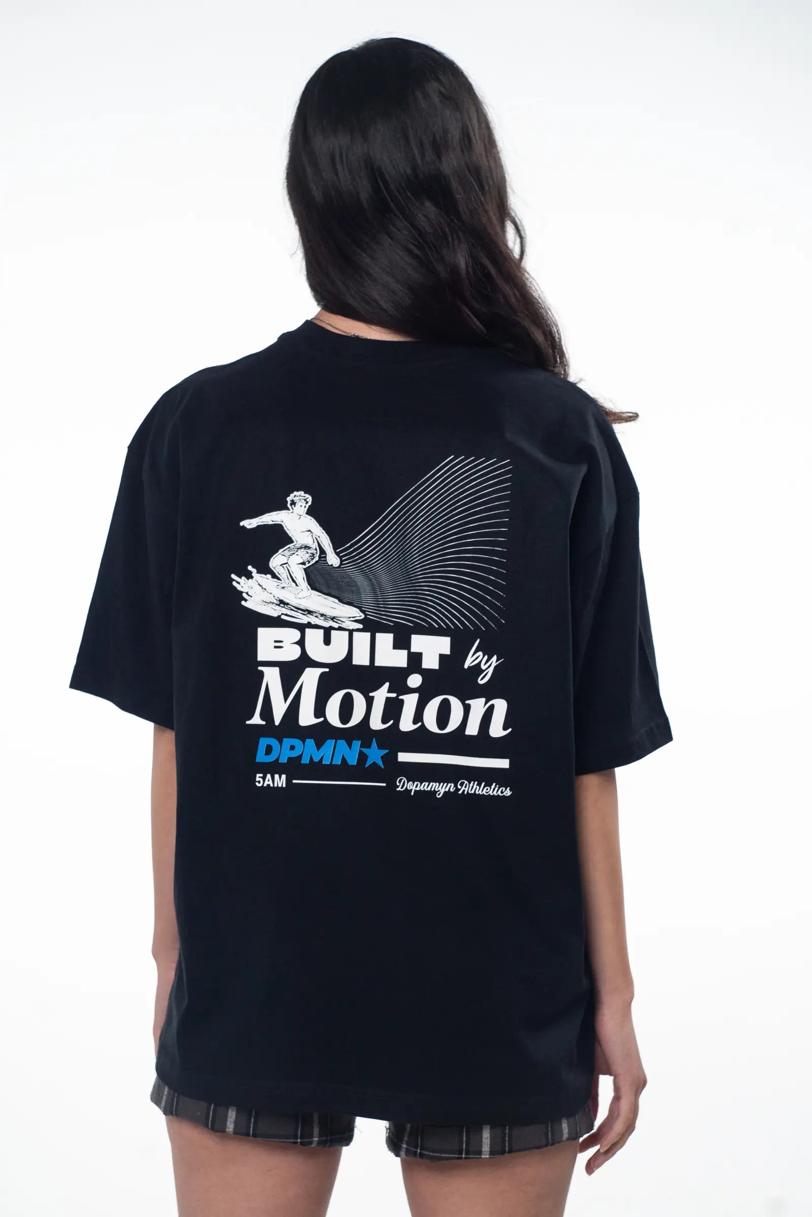 Motion Oversized Tee — All Black